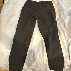 Dark green lululemon commissioner pants